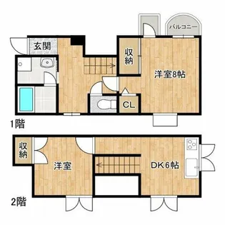 レナジア帝塚山【5階】の間取り