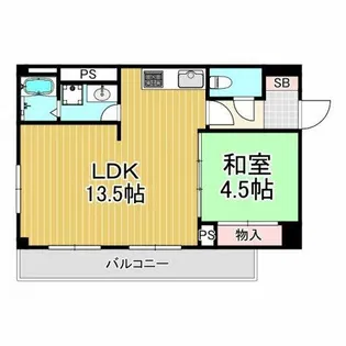ラファ西宮北口【3階】の間取り