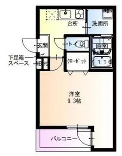 フジパレス松下町Ⅱ番館【3階】の間取り