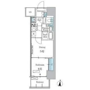 1LDKの間取り画像