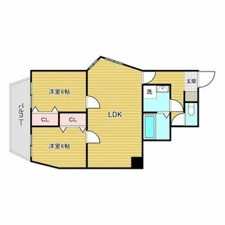 ヴィラウッドランドⅡ【4階】の間取り