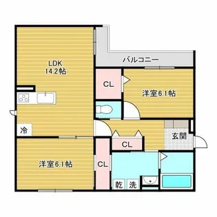 D-residence服部本町【3階】の間取り