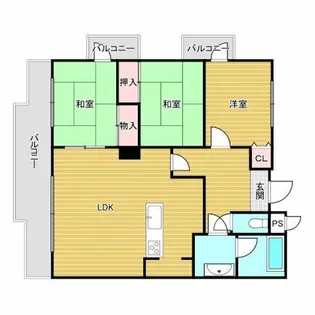 ラ・ミュール【2階】の間取り
