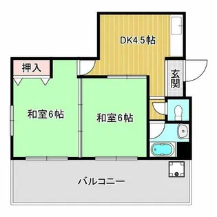 古川マンション【2階】の間取り