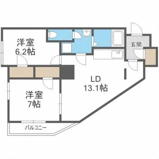 CASA L<S【03LV号室】の間取り