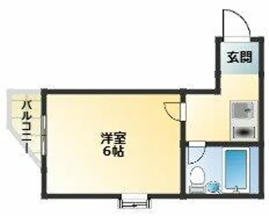 マーキュリー東住吉A棟【2階】の間取り