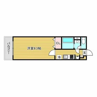 カレン石橋【3階】の間取り