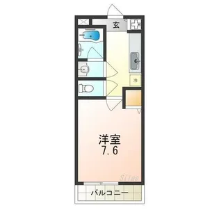 1Kの間取り画像