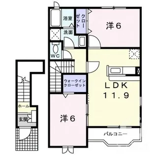 グラントゥールⅡ【2階】の間取り