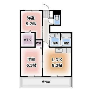 サンシャインクロノス【1階】の間取り