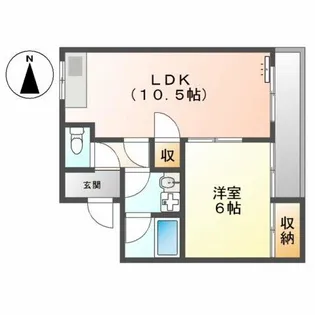 ラフォーレ妹尾【3階】の間取り