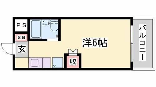 クリアキューブ姫路【222号室】の間取り