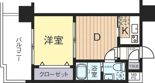 福岡県福岡市中央区薬院3丁目【マンション】の間取り