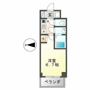 オーキッドレジデンス鶴舞【13階】の間取り