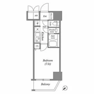 兵庫県神戸市兵庫区湊町3丁目【マンション】の間取り
