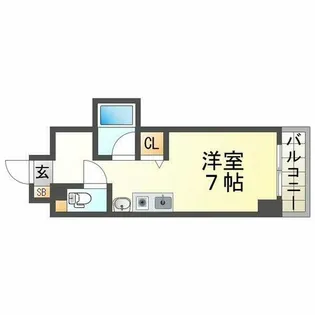 グロース西宮北口【205号室】の間取り