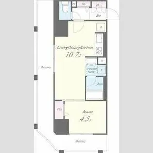 セイワパレス丸の内駅前【6階】の間取り