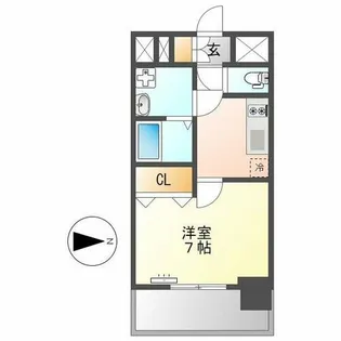 エスリード大須観音プリモ【6階】の間取り