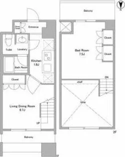 アプリーレ久屋大通公園【13階】の間取り