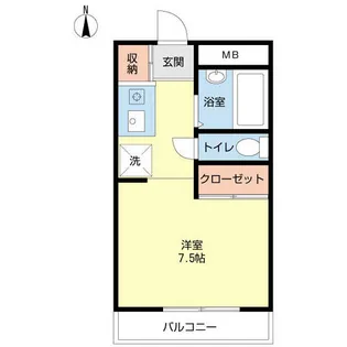メゾニティ姪浜【0101号室】の間取り