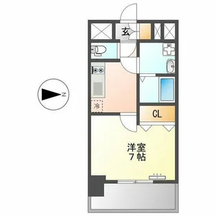 エスリード大須観音プリモ【3階】の間取り