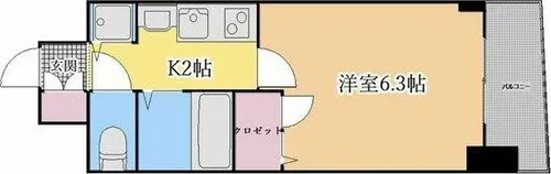 プレサンス大須観音駅前サクシード【7階】の間取り