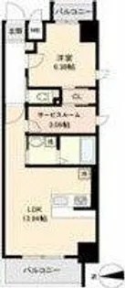 ファインブルーム新栄【6階】の間取り