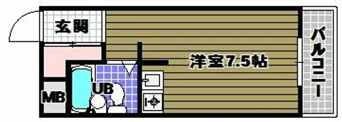 ドムス千代田【1階】の間取り