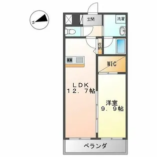 エルミタージュ新栄【6階】の間取り