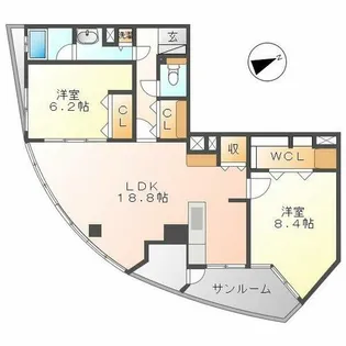 プロシード金山2【13階】の間取り