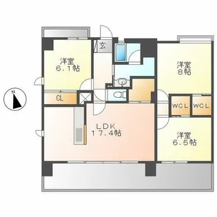 シュライン樹館【11階】の間取り