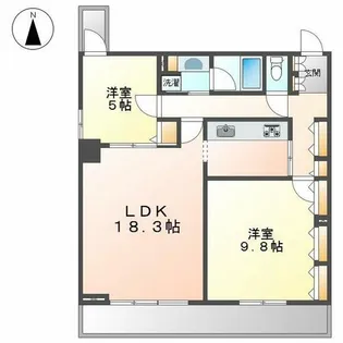 グラン・アベニュー白川公園【9階】の間取り