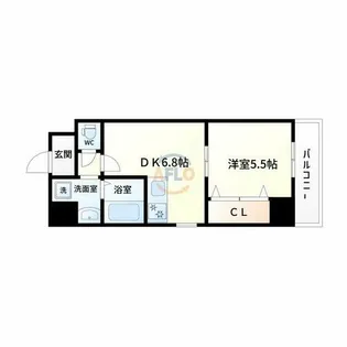 S-FORT江坂Fiore【4階】の間取り