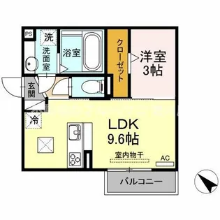 ベルク【105号室】の間取り