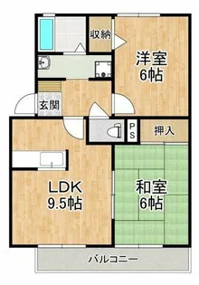 サンモール西井【2階】の間取り