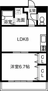 アビテ ナポール【308号室】の間取り