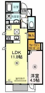 1LDKの間取り画像