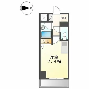 RIDGE堀田(旧スペーシア堀田)【8階】の間取り