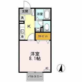 モストフィールド上地【2階】の間取り