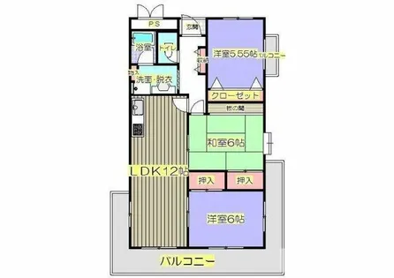 ヌーベルシャトー【3階】の間取り