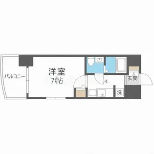 セレニテ桜川駅前プリエ【207号室】の間取り