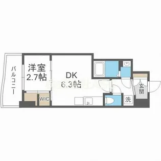 セレニテ桜川駅前プリエ【802号室】の間取り