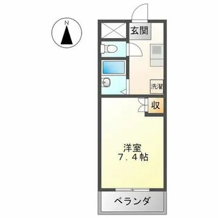 ハインホーフ雪扇【8階】の間取り