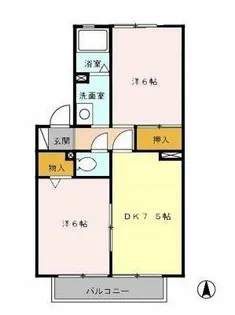 愛知県名古屋市南区明円町【アパート】の間取り
