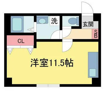 ニューコーベビル【405号室】の間取り