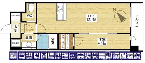 スプランディッド新大阪VII【6階】の間取り