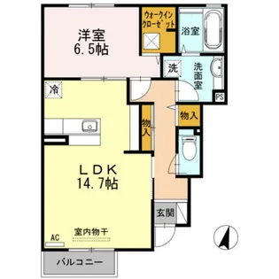 ソレイユ みささぎ【1階】の間取り