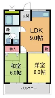 シャトー樋之池【301号室】の間取り