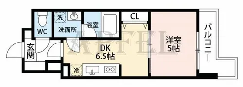 BRAVI南堀江【3階】の間取り