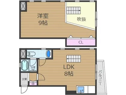 1LDKの間取り画像